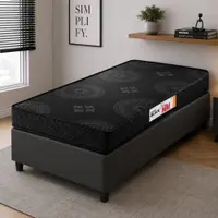 Colchão Solteiro Espuma D20 Bem MM Black Hellen 88x188x12cm
