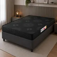 Colchão Casal Espuma D20 Bem MM Black Hellen 138x188x12cm
