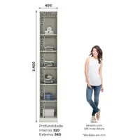 Roupeiro Modulado 1 Porta Henn Seletto