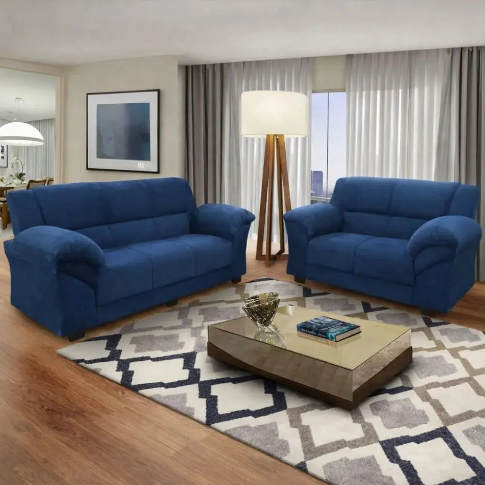 Conjunto Sofá 3 e 2 Lugares 200cm Parana Paris