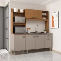 Cozinha Indekes Sevilha 6 Portas 1 Gaveta Sem Tampo 1,82cm