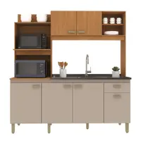 Cozinha Indekes Sevilha 6 Portas 1 Gaveta Sem Tampo 1,82cm