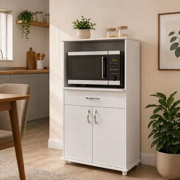 Balcão de Cozinha 67 cm 2 Portas 1 Gaveta com Tampo Notavel