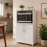 Balcão de Cozinha 67 cm 2 Portas 1 Gaveta com Tampo Notavel