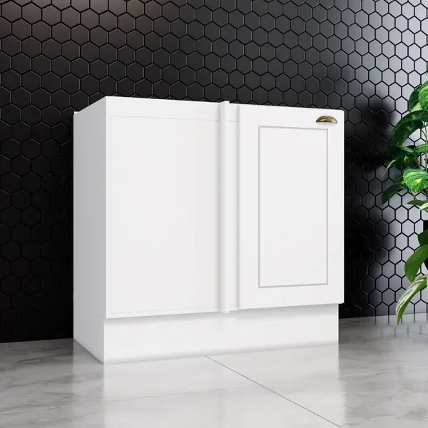 Balcão Canto Reto 1 Porta Sem Tampo Americana Henn