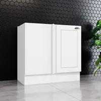 Balcão Canto Reto 1 Porta Sem Tampo Americana Henn