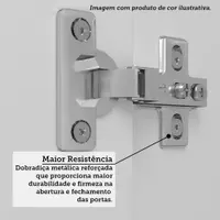 Balcão de Cozinha 120 cm 2 Portas 3 Gavetas sem Tampo Luciane Yara