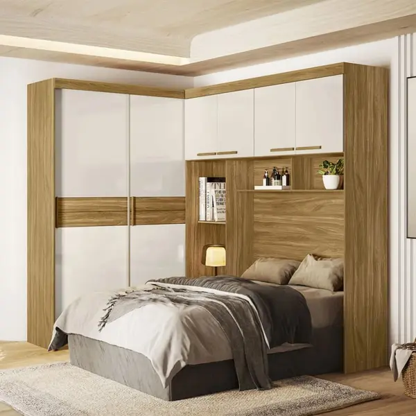 Módulo Guarda-Roupa 6 Portas 5 Gavetas Moval Florença