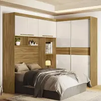 Módulo Guarda-Roupa 6 Portas 5 Gavetas Moval Florença