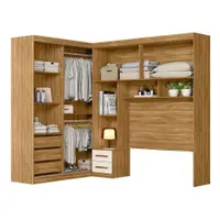 Módulo Guarda-Roupa 6 Portas 5 Gavetas Moval Florença