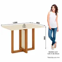 Conjunto Mesa Henn Natali Tampo De Vidro 4 Cadeiras