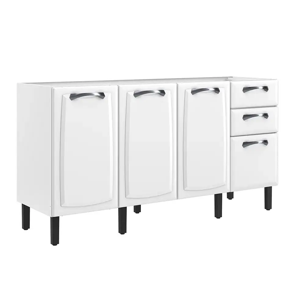 Balcão de Cozinha 160 cm 4 Portas 2 Gavetas sem Tampo Itatiaia New Premium