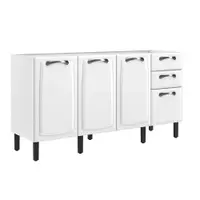 Balcão de Cozinha 160 cm 4 Portas 2 Gavetas sem Tampo Itatiaia New Premium