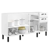 Balcão de Cozinha 160 cm 4 Portas 2 Gavetas sem Tampo Itatiaia New Premium