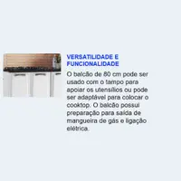 Balcão de Cozinha 160 cm 4 Portas 2 Gavetas sem Tampo Itatiaia New Premium