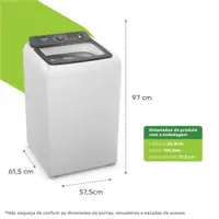 Máquina de Lavar Consul 13 Kg Modo Eco CWN13