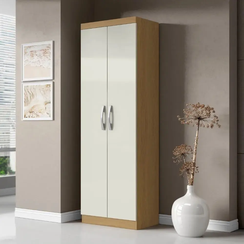 Armário Multiuso Lavanderia 170cm 2 Portas 3 Prateleiras Aramoveis New