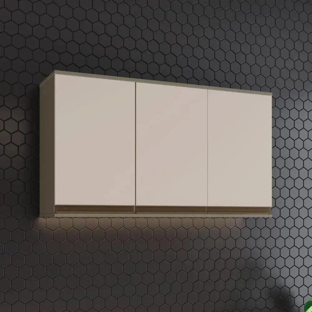 Armário Aéreo 120cm 3 Portas Henn Connect