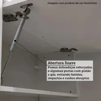 Armário Aéreo 120cm 2 Portas com Nicho Luciane Yara