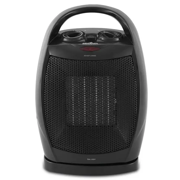 Aquecedor de Ar Cerâmico Britânia Preto AB1600 1500W 110V