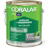 Tinta Acrílica Coralar Branco Fosco 3,6L