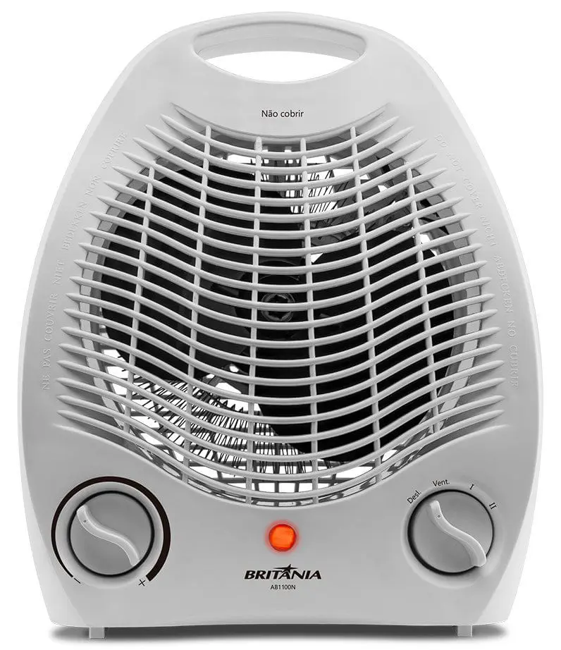 Aquecedor de Ar Elétrico Termoventilador Britânia Branco AB1100N 2000W 220V