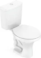 Vaso Sanitário com Caixa Acoplada Incepa Zip Ecoflush com Acessórios Acionamento Duplo Branco 3/6 Litros