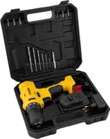 Parafusadeira e Furadeira a Bateria Vonder PFV120 12V Acompanha Maleta com 1 Carregador 1 Bateria e Acessórios