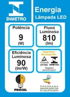 Lampada LED Avant HE810 9W 6500K Bivolt