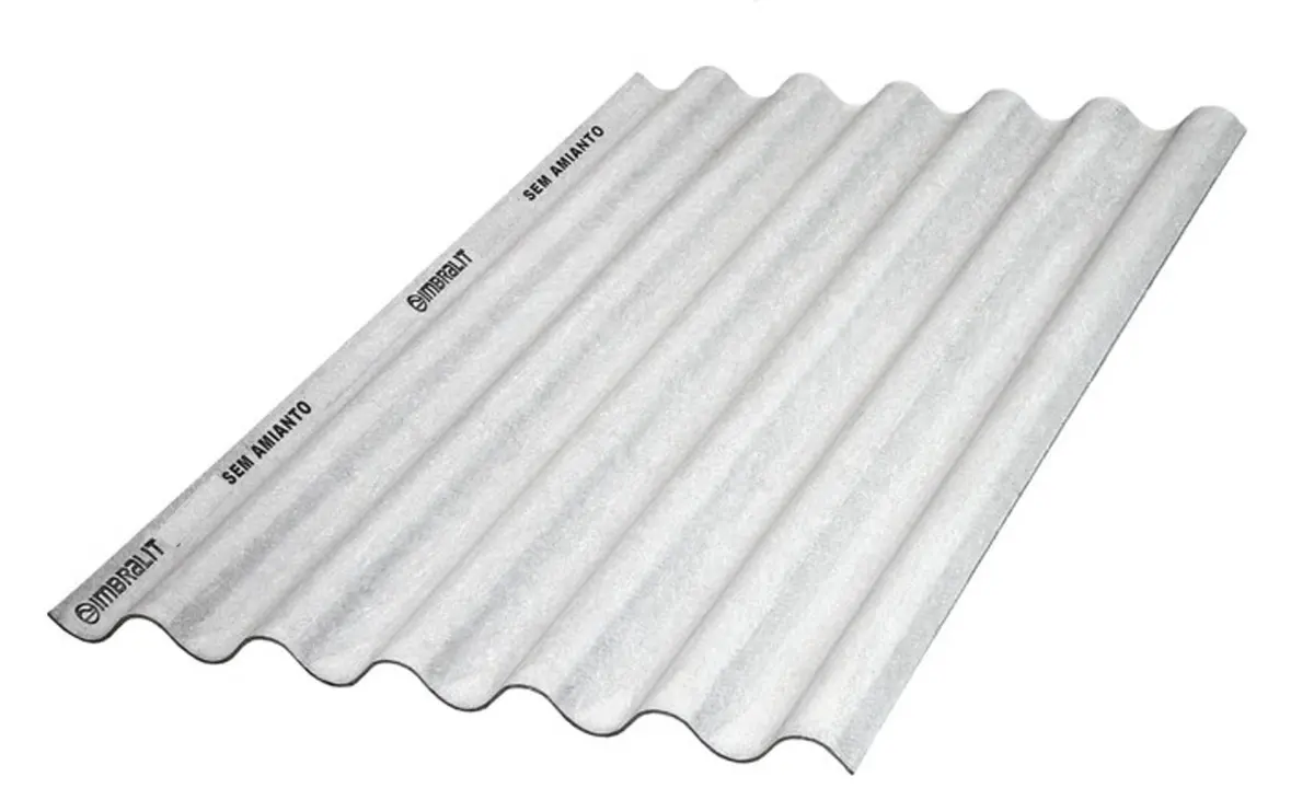 Telha de Fibrocimento Imbralit Sem Amianto 6mm 2,44x1,10m