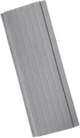 Forro PVC Semita Frisado Branco Gelo 5mm 10cm 6m