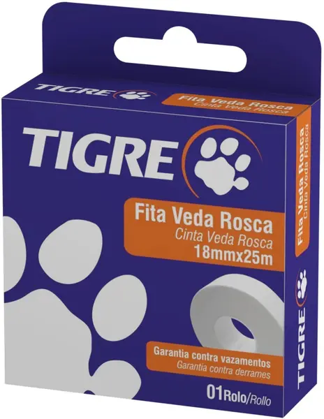 Fita Veda Rosca Tigre 18mm 10m