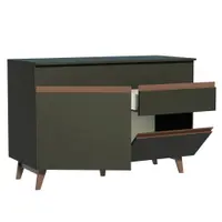 Balcão Gabinete de Pia Cozinha 2 Portas 1 Gaveta Preto Reims Madesa