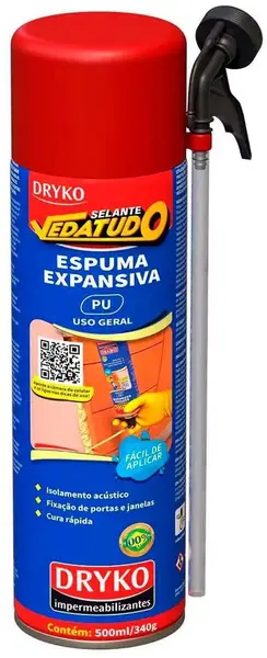 Espuma Expansiva Selante Vedatudo Dryko 500ml
