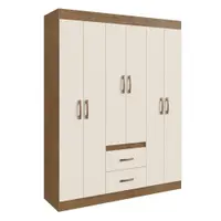 Guarda-Roupas 6 Portas 2 Gavetas Multimóveis CR35111