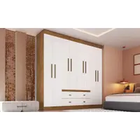 Guarda-Roupas 8 Portas 4 Gavetas Multimóveis CR35110