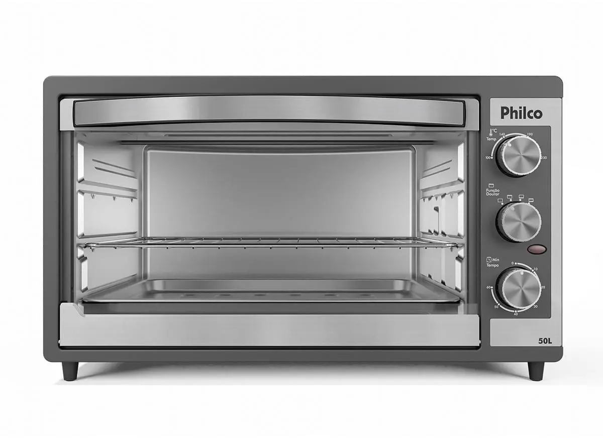 Forno Elétrico de Bancada Philco PFE52P 50 Litros Dupla Resistência Preto 220V