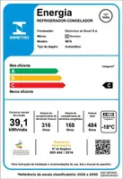 Geladeira / Refrigerador Electrolux IM7SFF Frost Free Inverter 484Litros Inox 110V