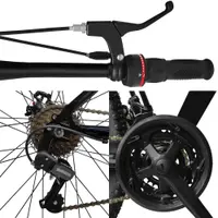 Bicicleta Aro 29 Freio A Disco Traseiro Shimano Aço 21 Velocidades Azul E Rosa