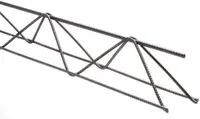 Treliça Ferro Gerdau TG8 Leve 6mm Barra Inferior 4,2mm Senoidal 4,2mm Barra Superior 8cm Altura 6m Comprimento