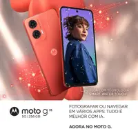Smartphone / Telefone Celular Motorola Moto G35 5G 256GB 12GB (4GB RAM+8GB Ram Boost) e Câmera 50MP com AI NFC Tela 6.7" com Superbrilho Cinza