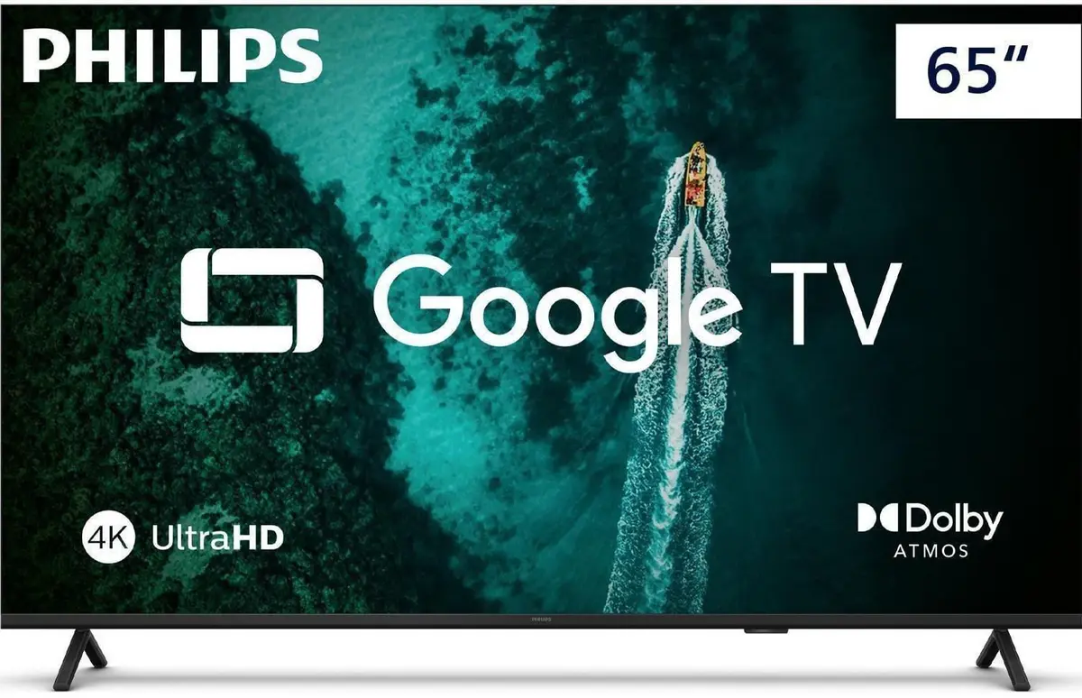 Smart TV / Televisor Philips 65" 65PUG7419/78 4K UHD Com Google TV eComando de Voz
