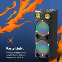 Caixa de Som Philips Party Speaker TAX5509/78 2400W Bivolt Preto
