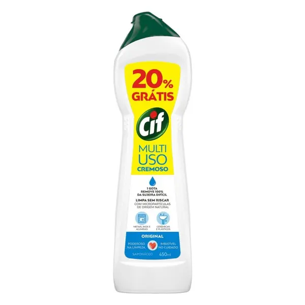 Saponáceo Cremoso Multiuso Original Cif Squeeze 450ml