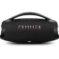 Caixa De Som Boombox Plus Aiwa BBS-01-B 200W Bluetooth 30h IP66 USB Preto Boombox AWS-BBS-01-B Bivolt
