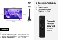 Smart TV / Televisor Samsung 50" UHD 4K U8600F 2025 Processador Crystal4K Canais Gratuitos 7 Anos de Atualização Com Alexa