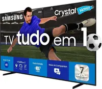Smart TV / Televisor Samsung 55" UHD 4K U8600F 2025 Processador Crystal4K Canais Gratuitos 7 Anos de Atualização Com Alexa