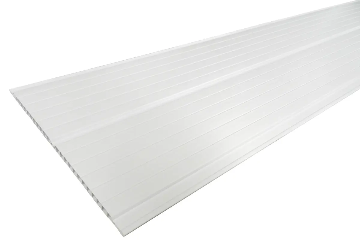Forro PVC Plasflex Frisado Branco Gelo 7mm 20cm 6m