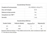 Torneira Elétrica Lorenzetti Loren Easy de Parede 4 Temperaturas Branca 5500W 220V