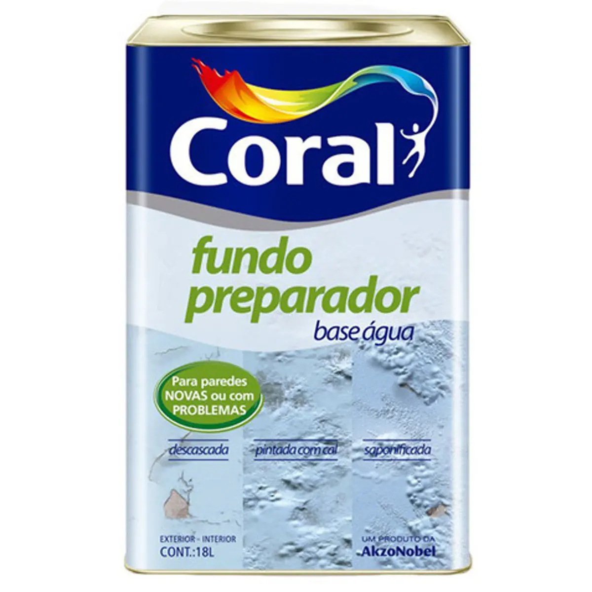 Fundo Preparador Parede Coral Base Água 18L